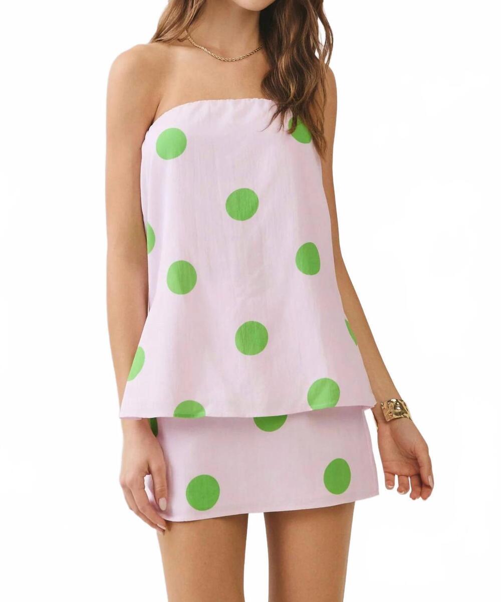 NEW PRETTY FOLLIES garden pop top in pink